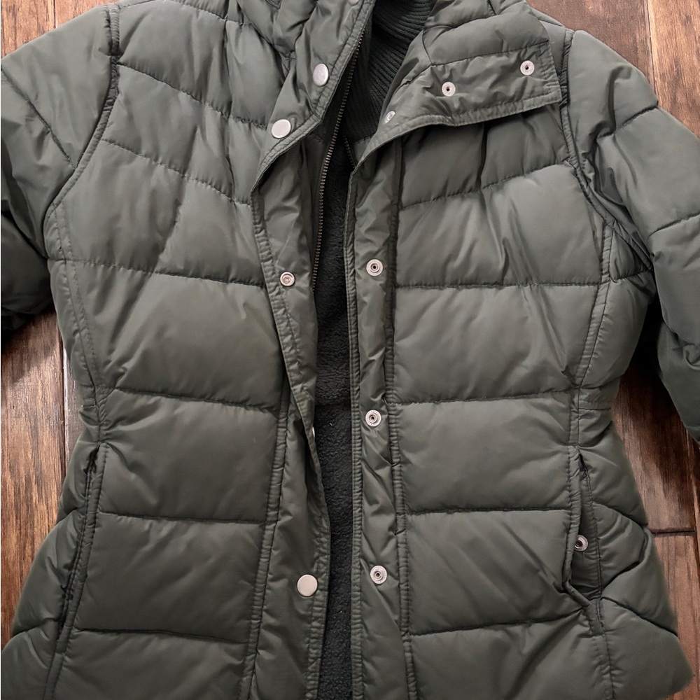 Bitten by Sarah Jessica Parker Dark Green Puffer Jacket